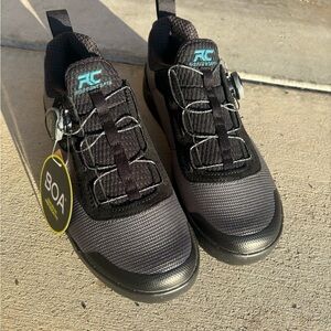 RC Black and Gray Cycling Shoes with BOA Closure - NEW